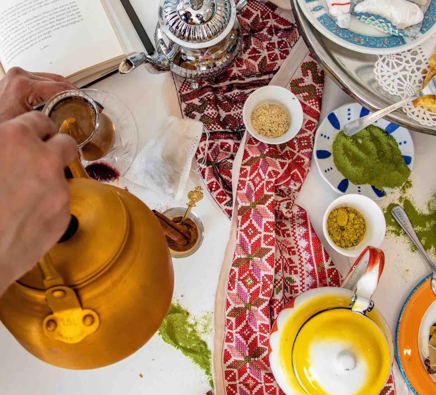 Chai karak, spiced tea, winter menu
